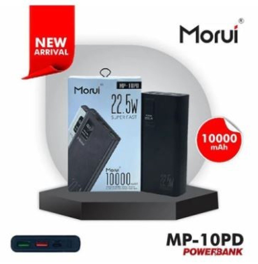 MORUI 22.5W 10000mAh SUPAR FAST CHARGING POWER BANK MP-10PD